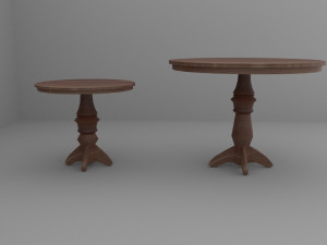 Old Vintage Bar Table Model 3D