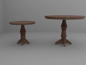 Old Vintage Bar Table 3D Model