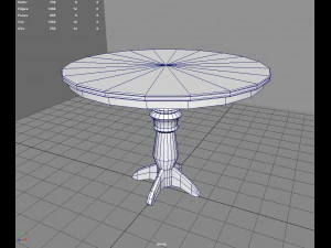 Old Vintage Bar Table 3D Model