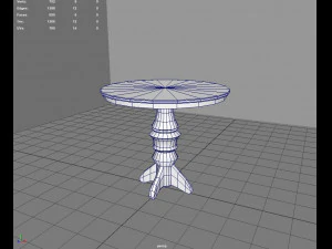 Old Vintage Bar Table 3D Model