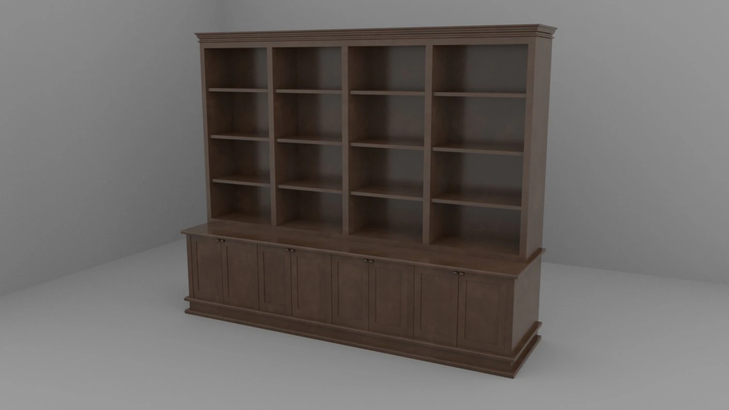 Old Vintage Shelving 3D Model .c4d .max .obj .3ds .fbx .stl .blend