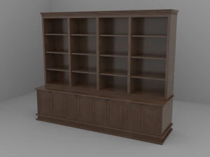 Vecchia scaffalatura d'epoca Modello 3D