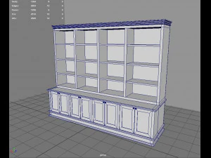 Old Vintage Shelving 3D Model