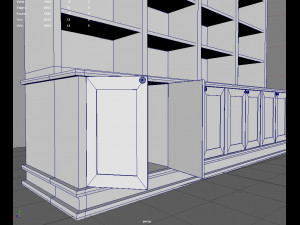 Old Vintage Shelving 3D Model
