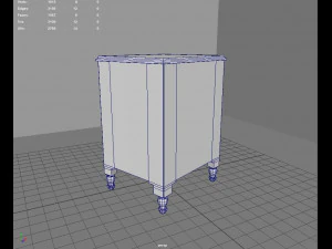 Old Vintage Furniture Pack 01 3D Model