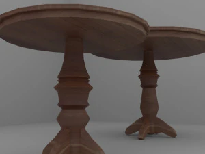 Old Vintage Furniture Pack 01 3D Model