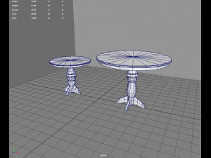 Old Vintage Furniture Pack 01 3D Model