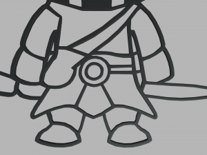 Mandalorian Wall Silhouette 01 Modèles 3D en vedette