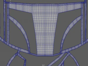 Mandalorian Wall Silhouette 01 3D Print Model