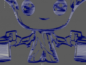 Groot 01 Wall Silhouette 3D Print Model