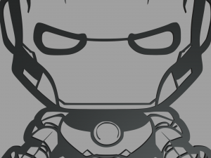 Iron Man 01 Wall Silhouette Modelo de impresión 3D