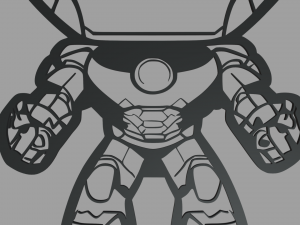 Iron Man 01 Wall Silhouette Modelo de impresión 3D