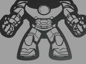 Iron Man 01 Wall Silhouette Modelo de impresión 3D