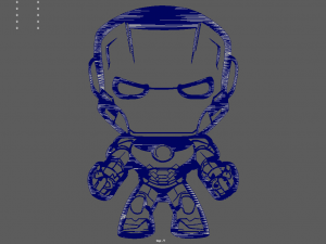 Iron Man 01 Wall Silhouette Modelo de impresión 3D
