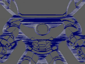 Iron Man 01 Wall Silhouette 3D Print Model