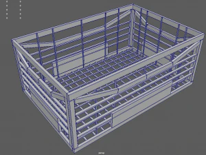 Metallic Cages 3D Model