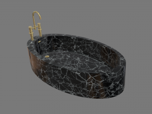 Modern Luxury Bathroom Bathtub 3D मॉडल