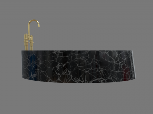 Modern Luxury Bathroom Bathtub Model 3D