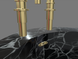 Modern Luxury Bathroom Bathtub Model 3D