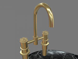 Modern Luxury Bathroom Bathtub Model 3D