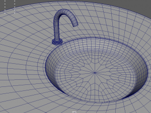 Modern Luxury Bathroom Sink 3D Model