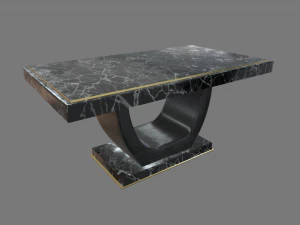 Tavolo da pranzo di lusso moderno Modello 3D