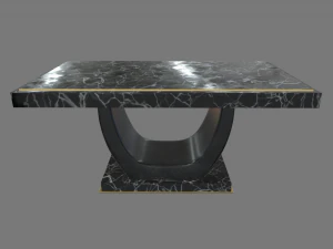 Modern Luxury Dinner Table 3D Model