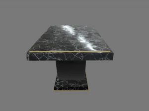 Modern Luxury Dinner Table 3D Model