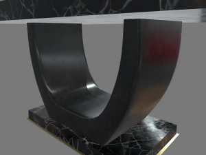 Modern Luxury Dinner Table 3D Model