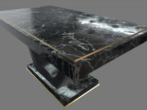 Modern Luxury Dinner Table 3D Model