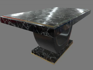 Modern Luxury Dinner Table 3D Model