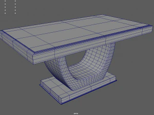 Modern Luxury Dinner Table 3D Model