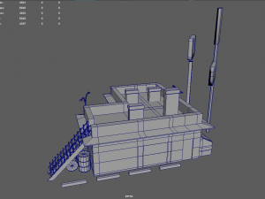 Gas Station Oil Station Exterior 3D Model