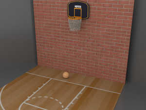 Basketball Court 3D Model