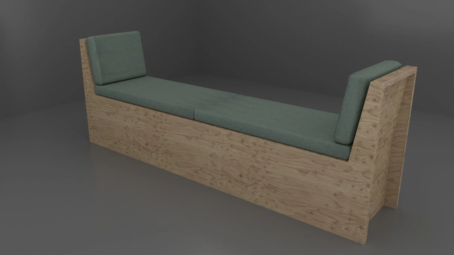 Couch Office 3D Model .c4d .max .obj .3ds .fbx .stl .blend 