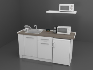Simple Kitchen 3Dモデル