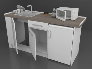 Simple Kitchen 3D Model