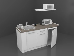 Simple Kitchen 3D Model