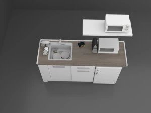 Simple Kitchen 3D Model