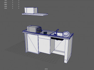 Simple Kitchen Model 3D