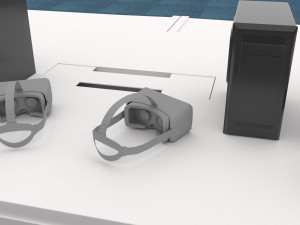 Office Scene 3D Model