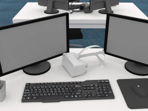 Office Scene 3D Model
