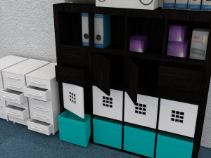 Office Scene 3D Model