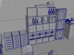 Office Scene 3D Model