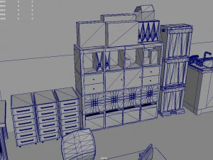 Office Scene 3D Model