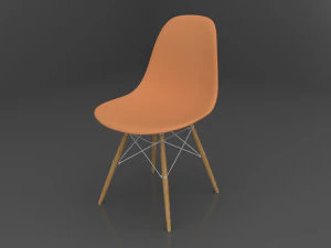 Simple Colour Chairs Office 3D Model