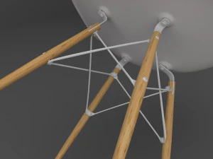 Simple Colour Chairs Office 3D Model