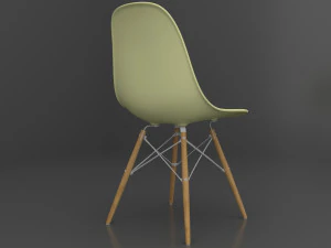 Simple Colour Chairs Office 3D Model