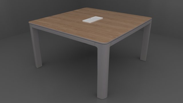 Table Office 3D Model .c4d .max .obj .3ds .fbx .stl .blend 