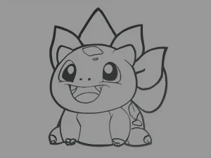 Sagoma da muro di Bulbasaur 01 Modello di stampa 3D